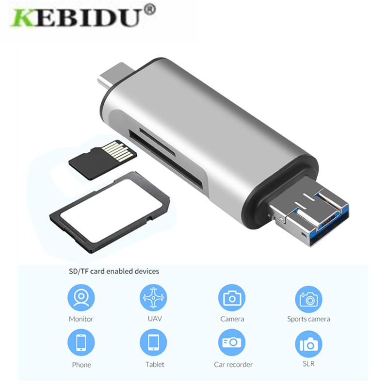 Kebidu ޴ OTG C Ÿ ī , USB 2.0, ũ USB ޺, 2 , TF SD ī, Ʈ PC,  , 5 in 1